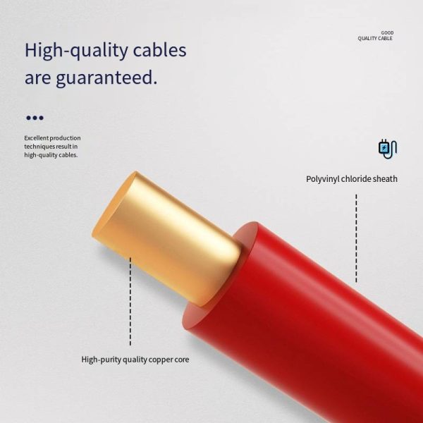 ZR-BV Flame Retardant Multi-strand Plastic Copper Wire for Home Decoration Processing and Customization 4 Square