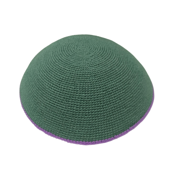 Customizable Design Handcrafted 100% Cotton DMC Thin Thread Knitted Kippah