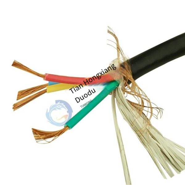 Manufacturer's 3*0.5 square three-core RVVP purple copper wire, double-layer insulated shielded cable, product quality