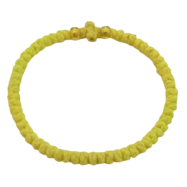 Factory Custom Orthodox Prayer Rope Bracelet for Kids, Brojanica, Komboskini, Chotki, Thin Waxed Thread Prayer Rope Bracelets Light White and White beads