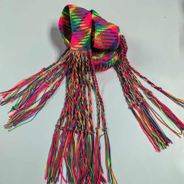 Factory Wholesale Handmade Blank Reyon Silk Gartel Strings, Gartel Ritual Belt, Hand Crochet Gartelused, Sprang Silk Gartels